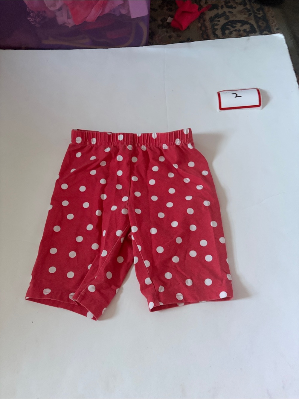 Hanna Andersson Red Polka Dot Girls' Knit Shorts